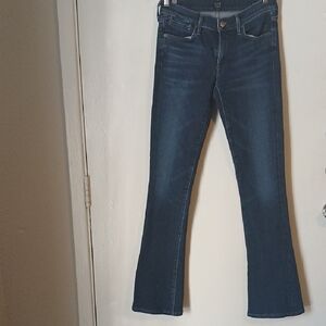 Citizens Of Humanity Blue Flare Wide Leg Denim